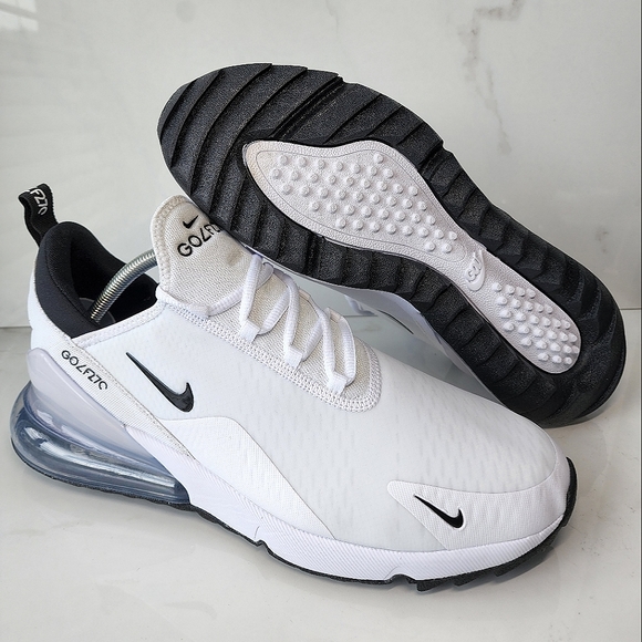 Nike Air Max 270 GOLF Men's White/Platinum Black